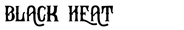 Black Heat font preview